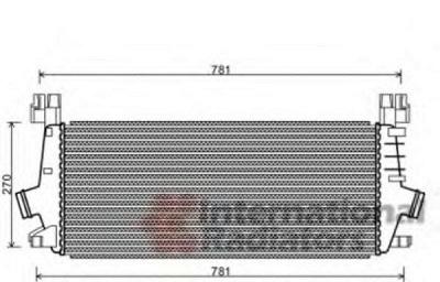 VAN WEZEL 37004549 -  Интеркулер